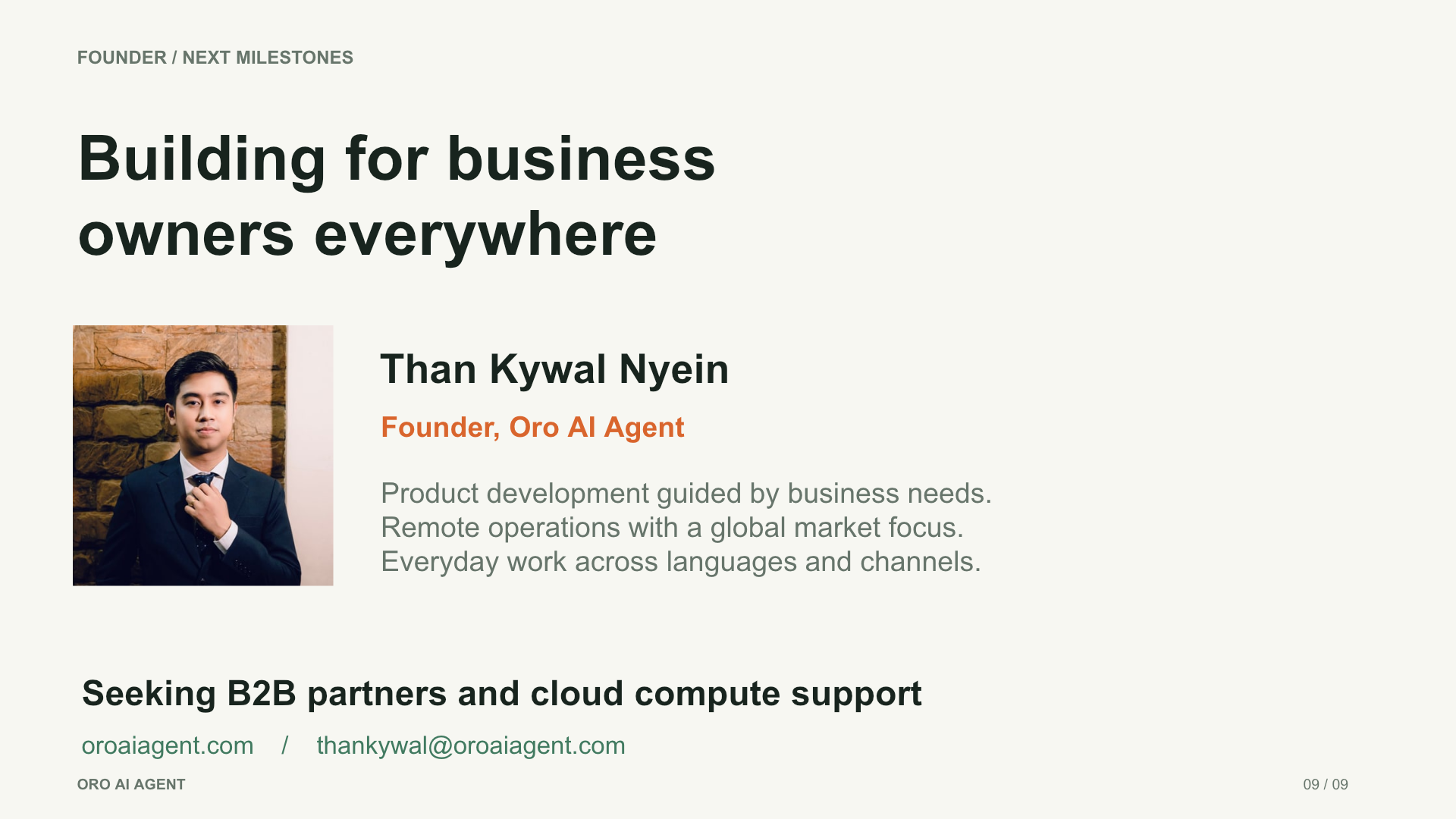 Building for business owners everywhere